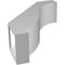 Ekena Millwork 5-in. W x 14-in. D x 18-in. H Baker Architectural Grade PVC Knee Brace BRCP05X14X18BKR - alternate 3